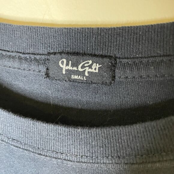 Brandy Melville John Galt California Pink Bear Logo Navy T-Shirt Women Sz S / M - Picture 7 of 7